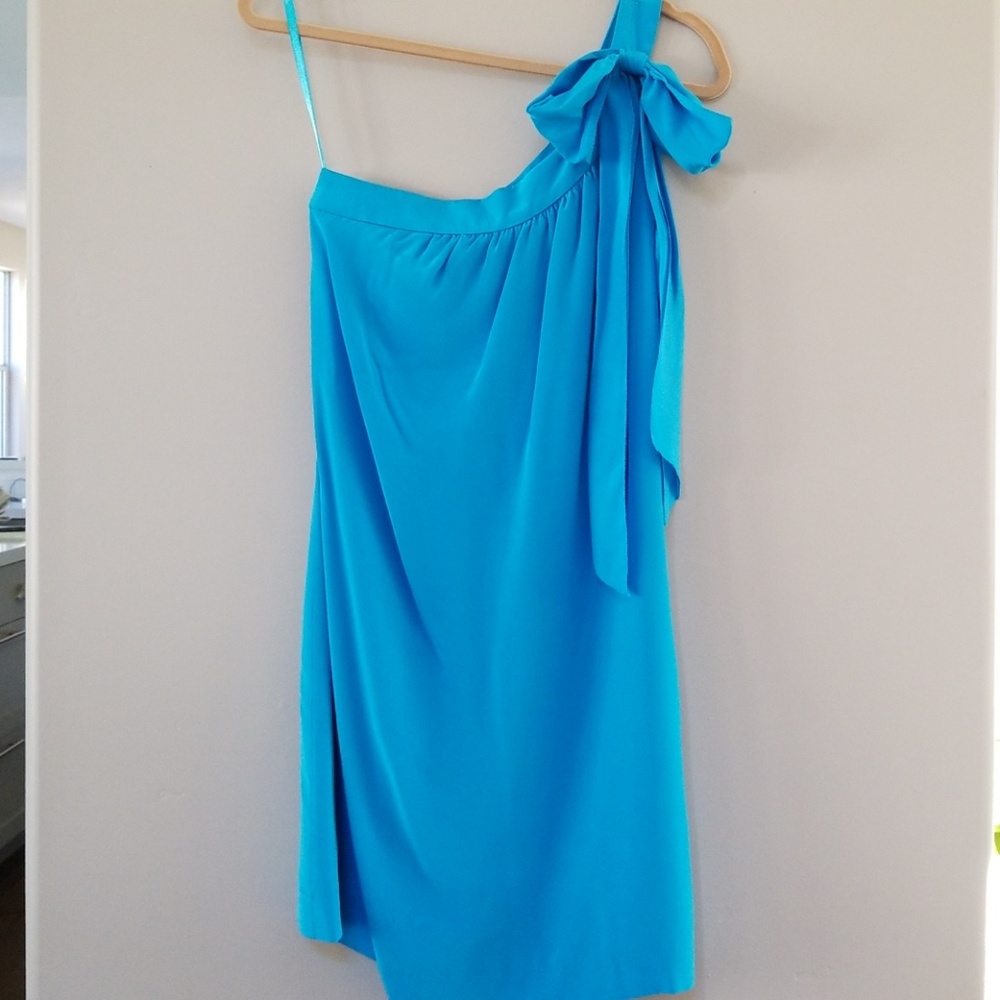Beautiful turquoise silk dress